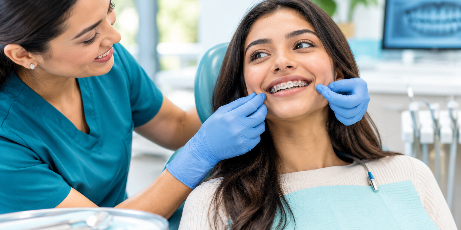 Smiling Braces Checkup in Modern Clinic